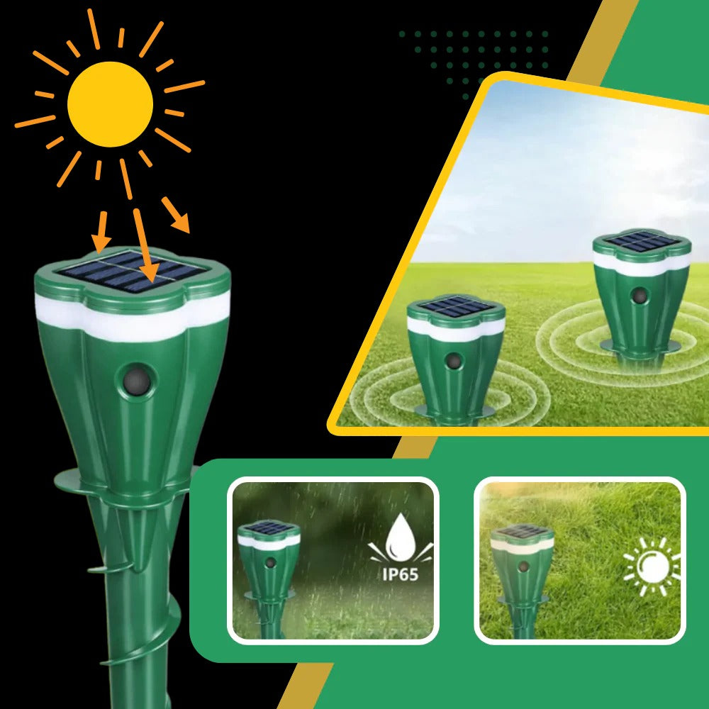 Havenholt Solar-Powered Pulse Garden Pest Repeller