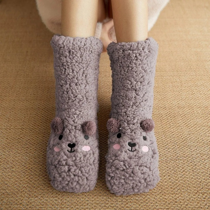 Havenholt Fluffy Bear Fleece Bed Socks