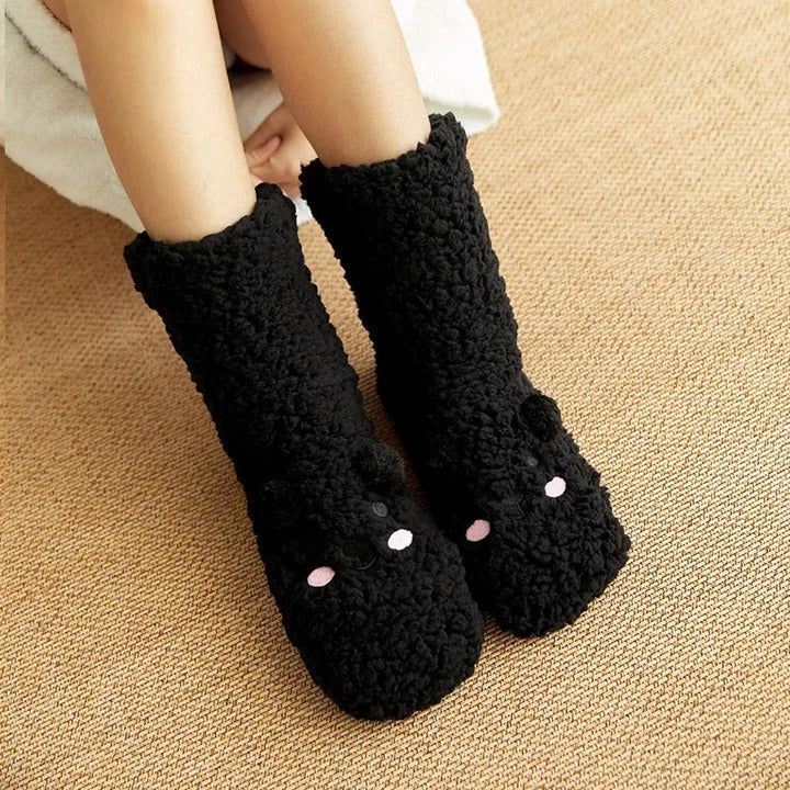 Havenholt Fluffy Bear Fleece Bed Socks