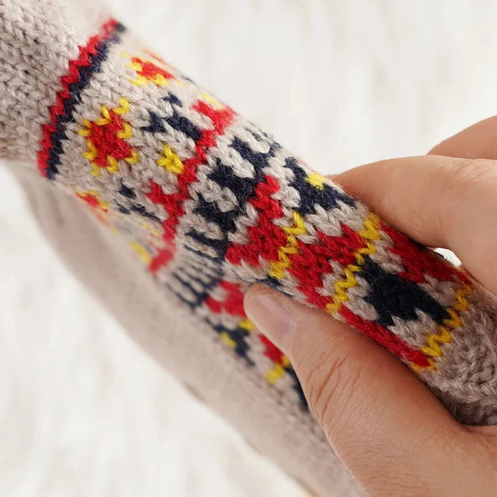 Havenholt Snowflake Pattern Thermal Floor Socks