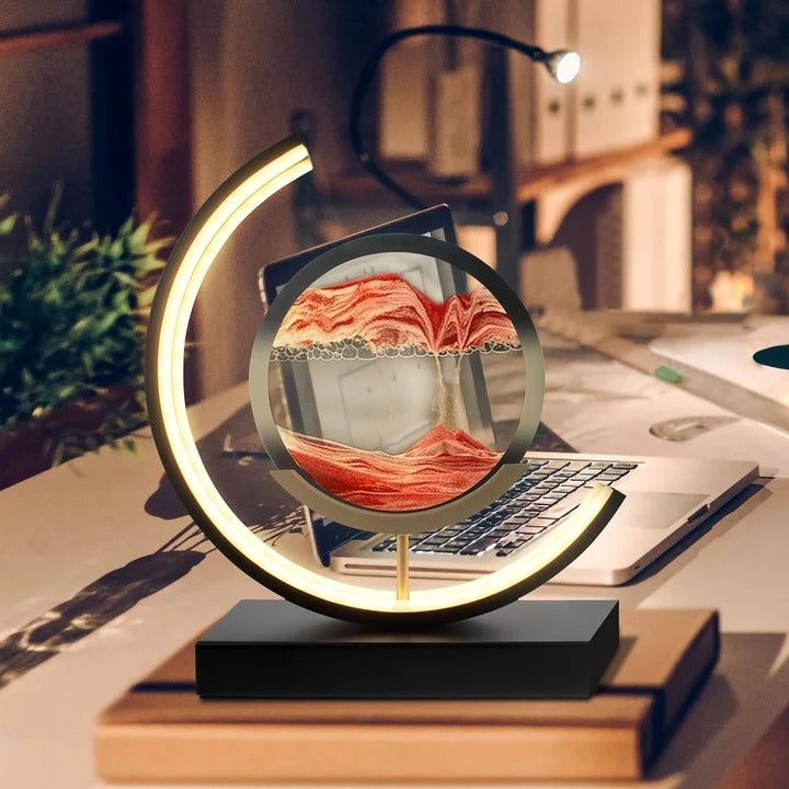 Havenholt Moving Sand Art Lamp with Warm LED