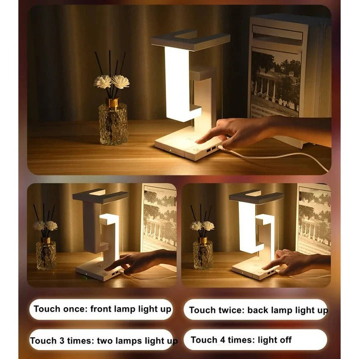 Levitating Ambient Illumination and Floating Lamp with Wireless Charger