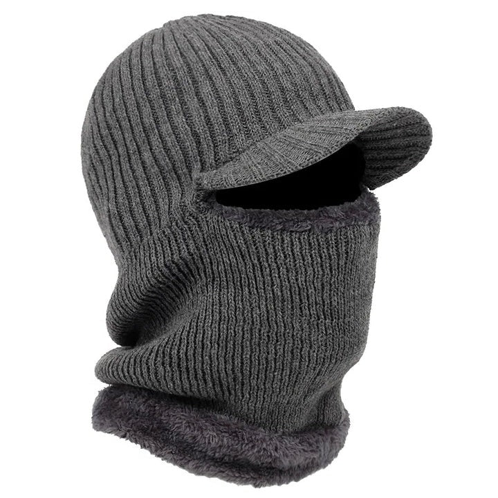 Woven Full-Face Thermal Headwear and Knit Beanie Balaclava