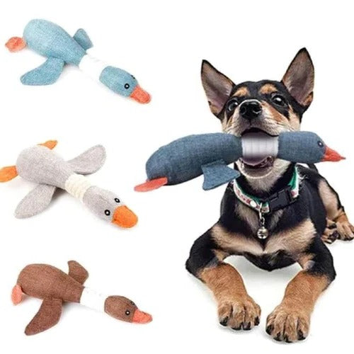 Tough Goose Plush Toy for Strong pet Chewing