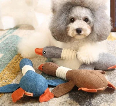 Tough Goose Plush Toy for Strong pet Chewing