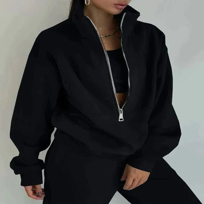 Havenholt Womens Half-Zip Tracksuit with Tapered Joggers