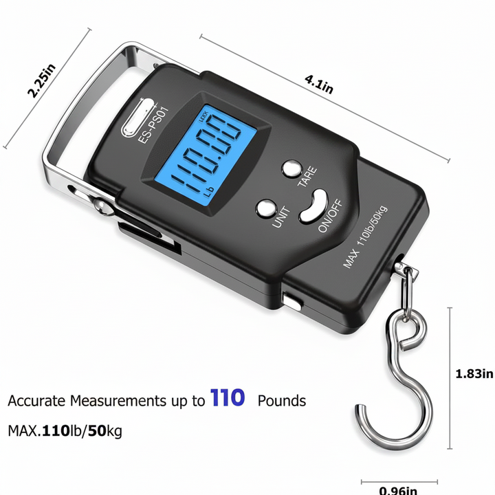 Havenholt Digital Hanging Scale with Built-In Tape Measure