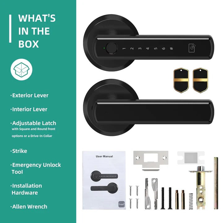 Havenholt Keyless Smart Handle Door Lock with Fingerprint