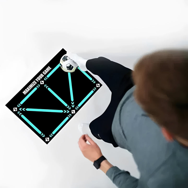 Indoor Football Training Mat with Video Guided Training Sessions