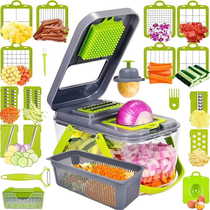 Havenholt Vegetable Slicer with Storage Box and Safety Grip
