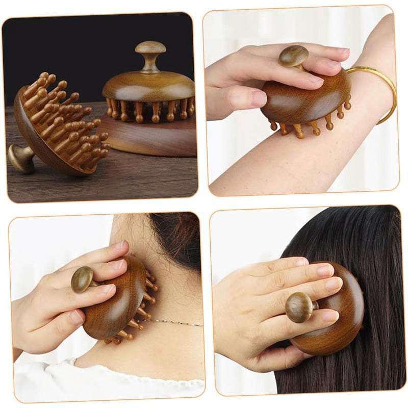 Havenholt Sandalwood Detangling Comb with Scalp Massage