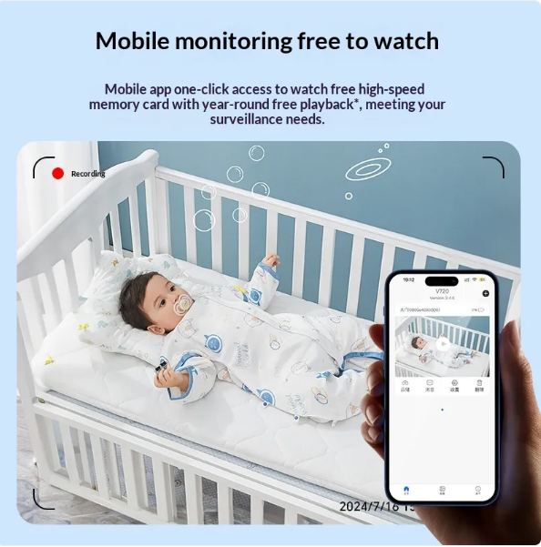 Mini Wireless Security Camera with Live Video, Audio &amp; Night Vision