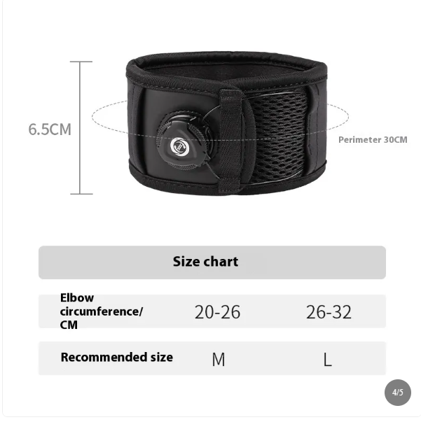 Adjustable Elbow Brace with Dial Fit Control