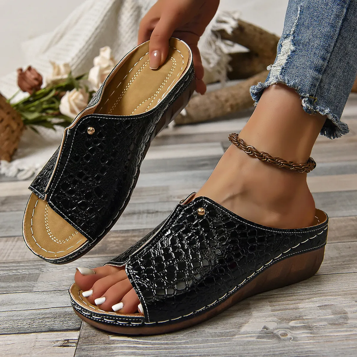 Orthopaedic Leather Sandals for Women Casual and Comfortable