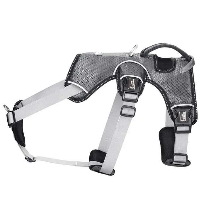 Adjustable Dog Harness with Top Handle and Secure Buckles
