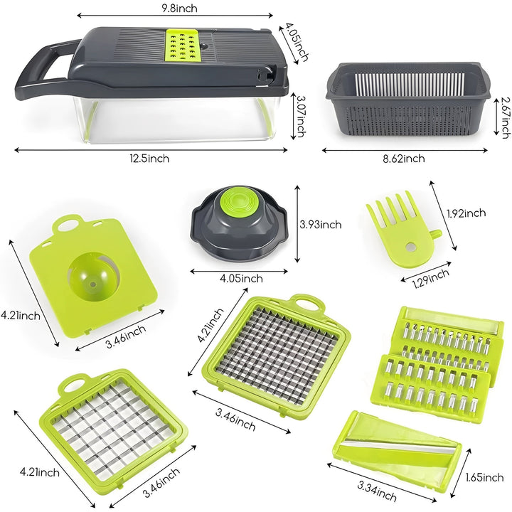 Havenholt Vegetable Slicer with Storage Box and Safety Grip