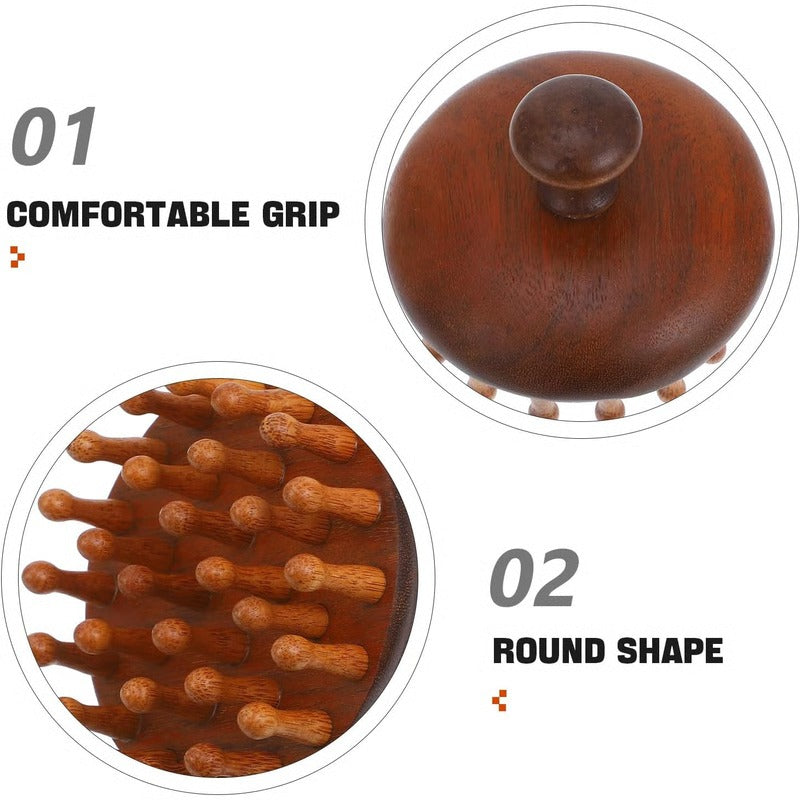 Havenholt Sandalwood Detangling Comb with Scalp Massage