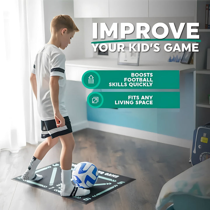 Indoor Football Training Mat with Video Guided Training Sessions
