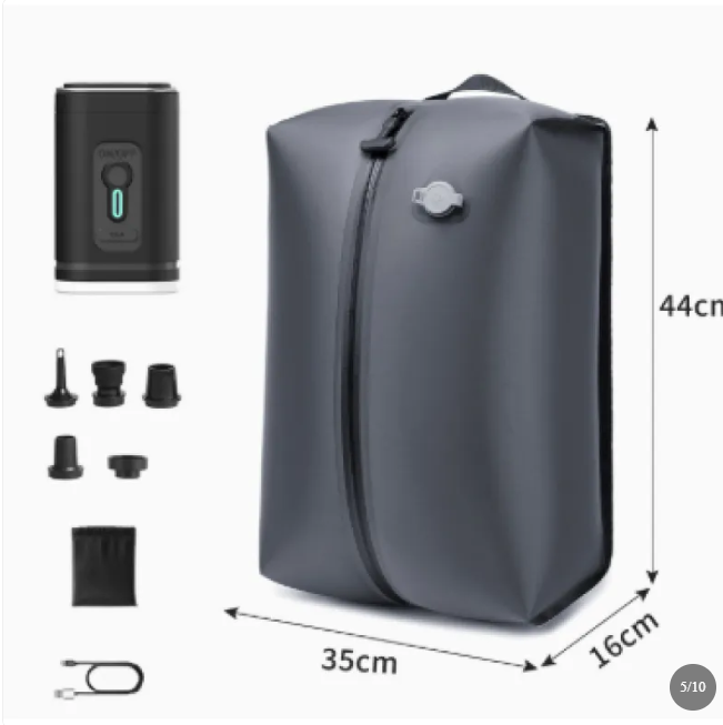 Travel Vacuum Pump with 2 Compression Bags for Space-Saving Packing