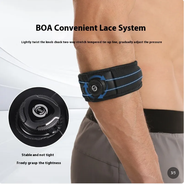 Adjustable Elbow Brace with Dial Fit Control