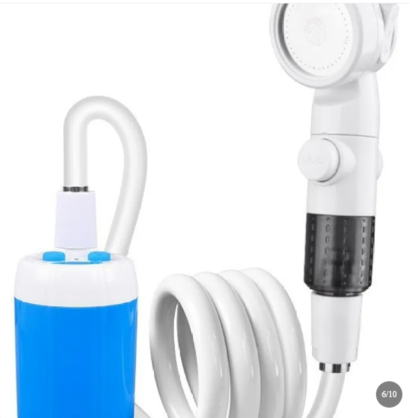 Portable USB Rechargeable Water Pump Shower Head