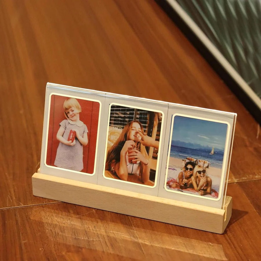 Havenholt Triple-Slot LED Photo Frame for Instant Prints