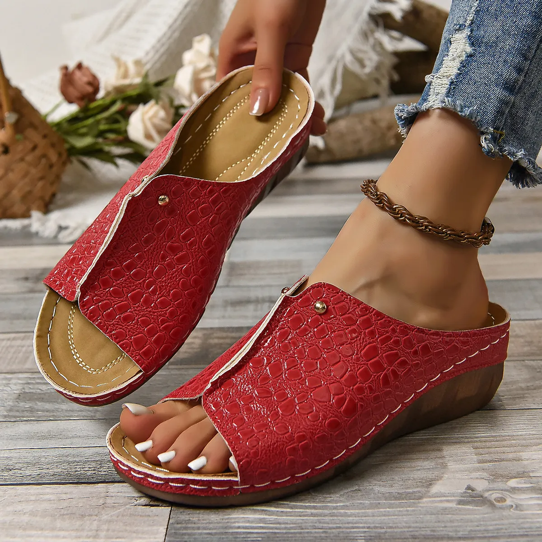 Orthopaedic Leather Sandals for Women Casual and Comfortable