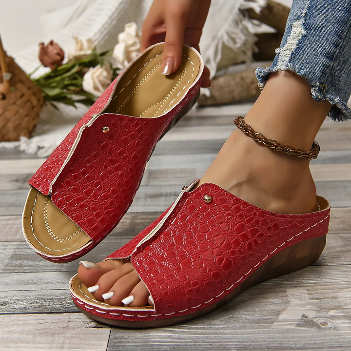 Orthopaedic Leather Sandals for Women Casual and Comfortable