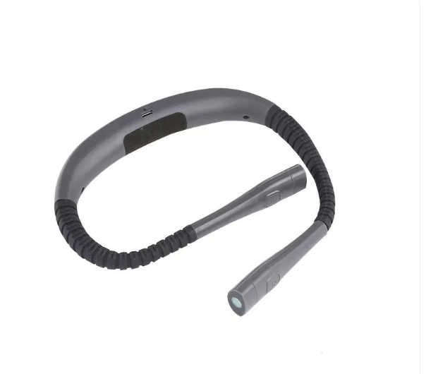 Portable Neck Reading Light with Flexible Dual Heads for Hands-Free Use