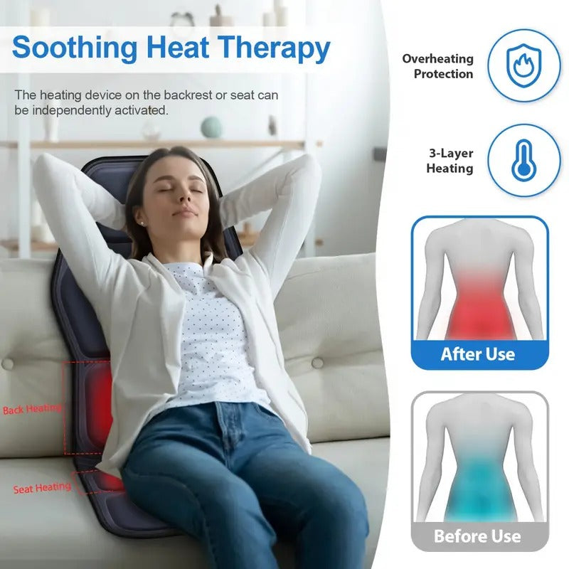 Havenholt Full Coverage Heated Back Massager for Chairs