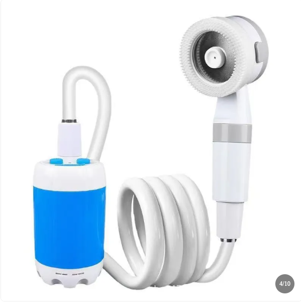 Portable USB Rechargeable Water Pump Shower Head
