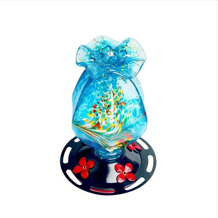 Glass Hanging Bird Feeder