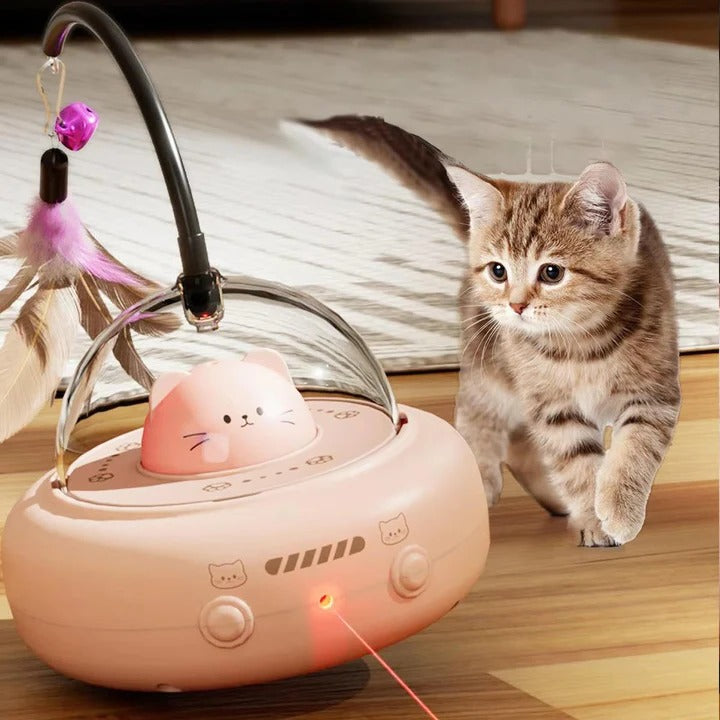 Smart Spaceship Cat Toy