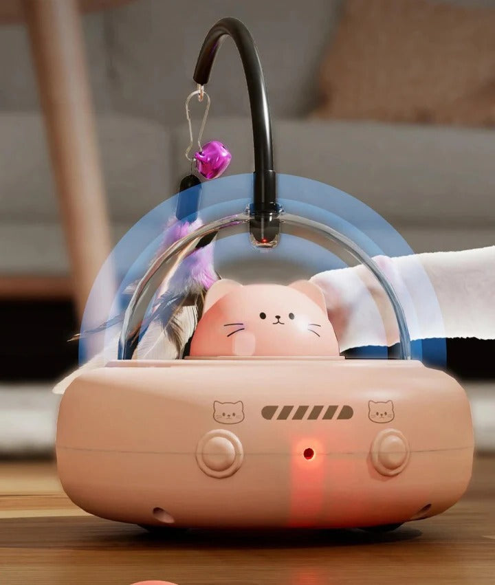 Smart Spaceship Cat Toy