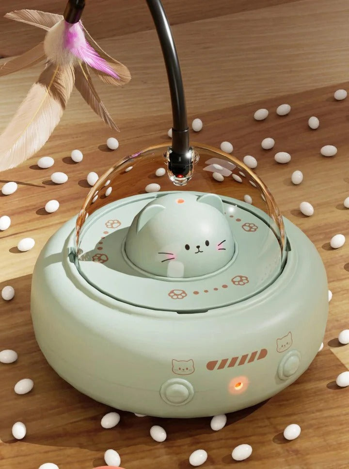 Smart Spaceship Cat Toy