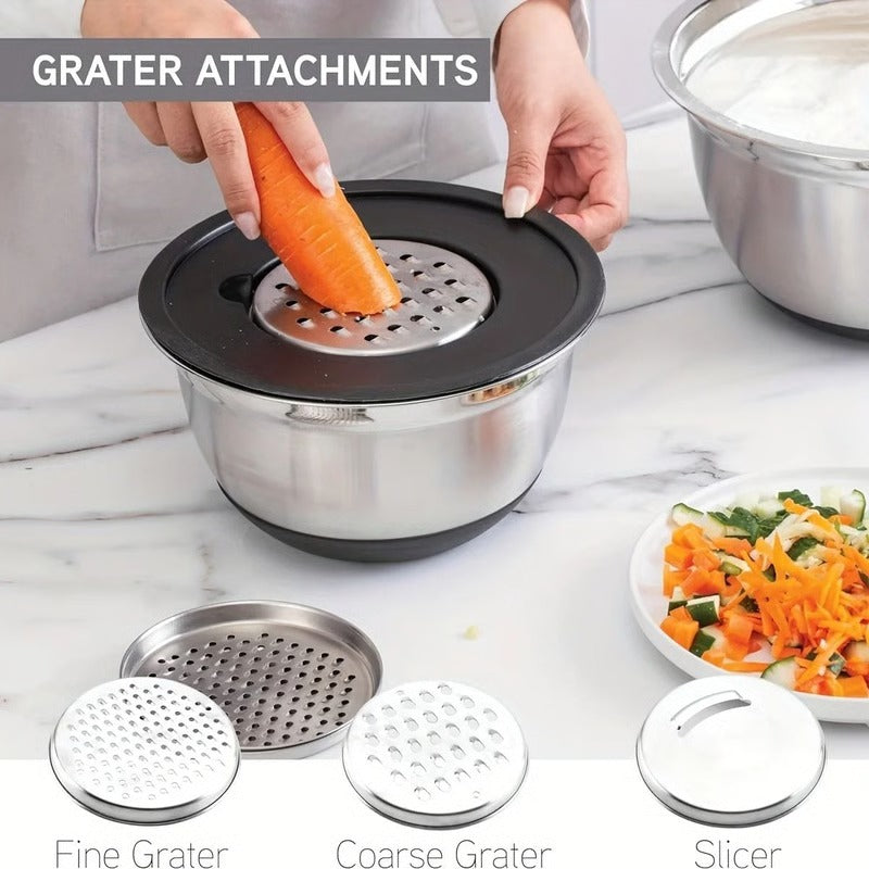 Havenholt 8 Piece Mixing Bowl Set with Sealed Lids