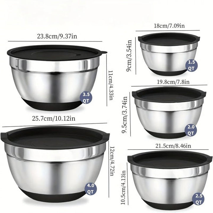Havenholt 8 Piece Mixing Bowl Set with Sealed Lids