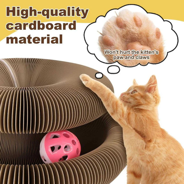 Havenholt Cardboard Cat Scratching Board with Ball, 2 Pack