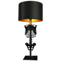Handcrafted Gothic Skeleton Table Lamp