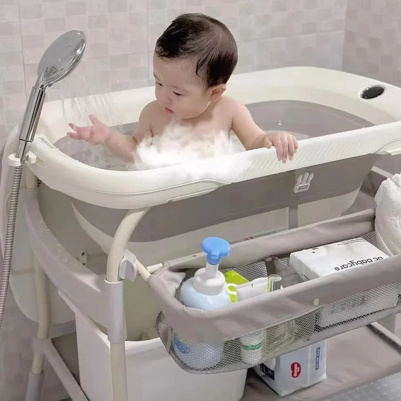 Havenholt Foldable Baby Changing Table with Built-In Bath