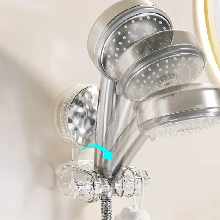 Wall Mounted Movable Shower Head Holder with Adjustable Angle