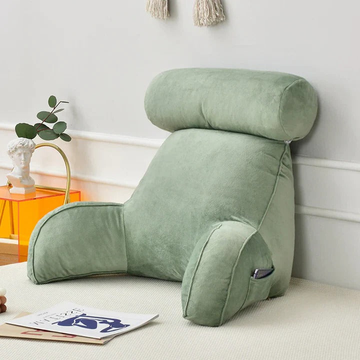 Havenholt Reading Pillow with Arms and Shredded Foam