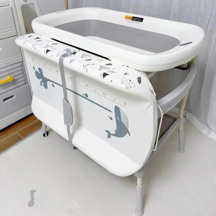 Havenholt Foldable Baby Changing Table with Built-In Bath