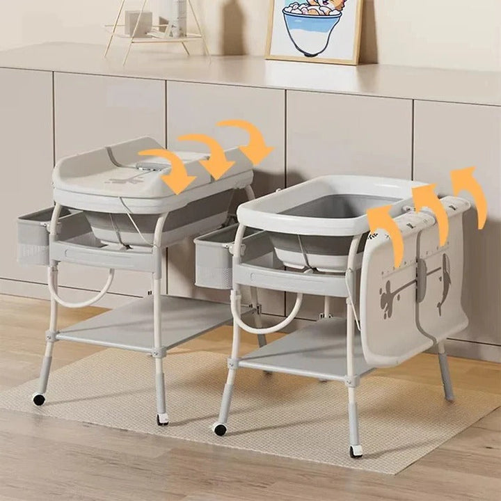 Havenholt Foldable Baby Changing Table with Built-In Bath