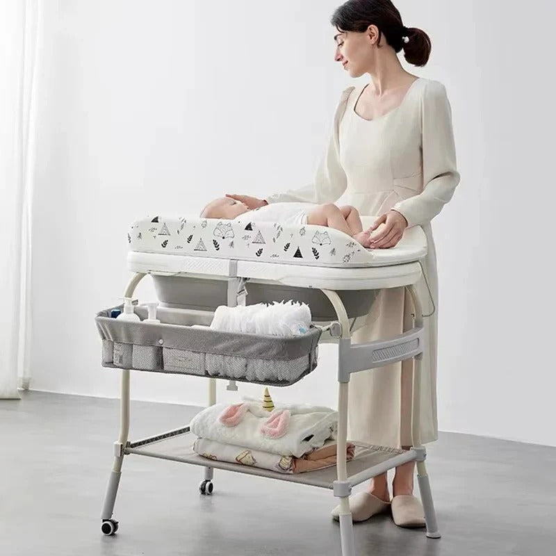 Havenholt Foldable Baby Changing Table with Built-In Bath