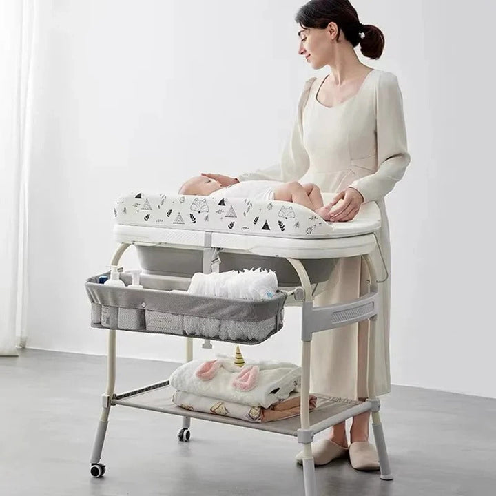 Havenholt Foldable Baby Changing Table with Built-In Bath