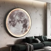 Havenholt Textured Moon Lamp with Warm Glow