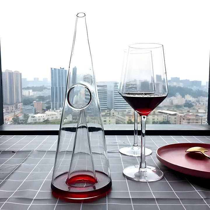 Double Pyramid Waterfall Decanter