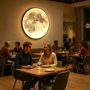 Havenholt Textured Moon Lamp with Warm Glow