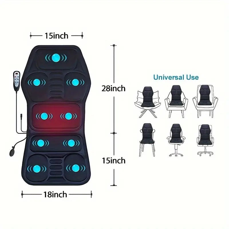 Havenholt Full Coverage Heated Back Massager for Chairs